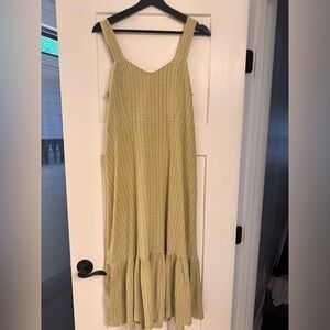 Mango Women’s Smocked Gingham Dress